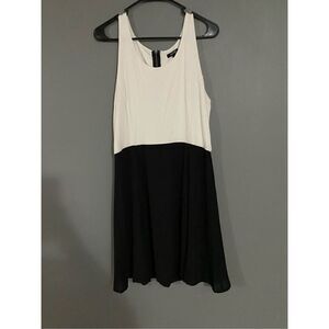Apt 9 Skater Tank Top Dress Black And White Size Medium